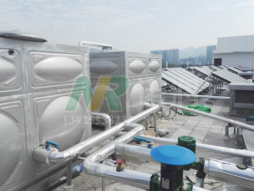 太阳能加空气能热泵热水工程