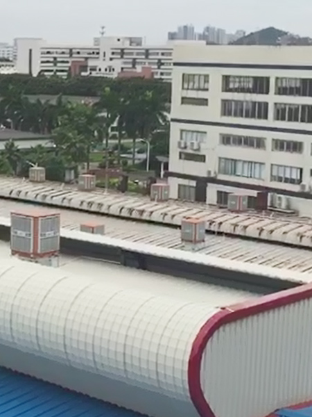 钢结构厂房通风降温视频